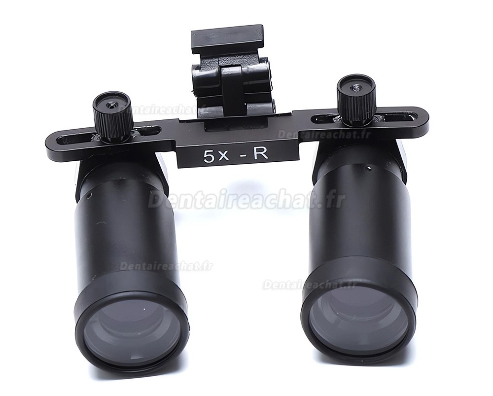 Loupes binoculaires dentaires YUYO DY-005 5X + lampe frontale LED dentaire sans fil 5W